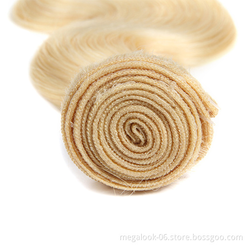 MEGALOOK 40 Inch Virgin Easy Single Silk Weft Honey Blonde Wholesale Brazilian Knot Hair Extensions South Africa